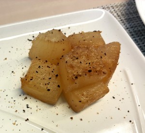 大根のサイコロステーキ